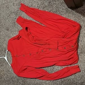 Red union suit sz 2xl